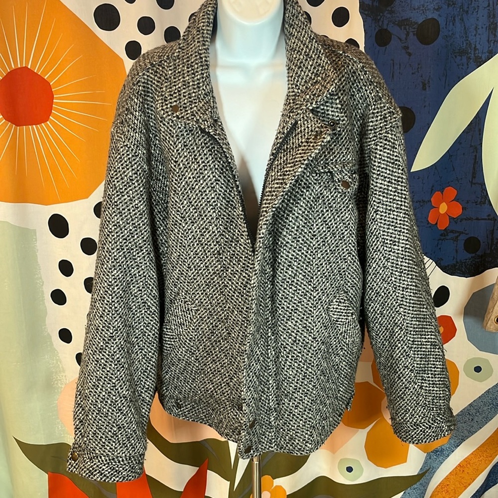 Vintage Peter J. Wool Bomber Coat Fully Lined